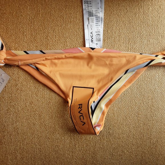 New RVCA Reversible Bikini Bottom Horizon Stripe NWT Size L - Picture 12 of 14